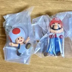 スーパーマリオ　めじるしアクセサリー　セット マリオ　キノピオ