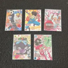 ワンピースカードゲーム 麦わらの一味 5枚セット ラウンドワン