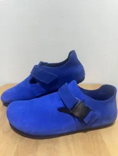 BIRKENSTOCK サンダル スウェード ブルー 43 - メルカリ