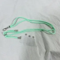 スマホストラップ 肩掛け ミントグリーン 全機種対応 3枚