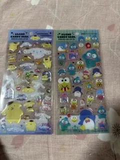 サンリオ クリアキャンディシール ポムポムプリン シナモロール はぴだんぶい