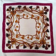 CELINE 大判ハンカチ チェーンデザイン