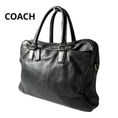 COACH　コーチ　ビジネスバッグ　A4可　PC収納　ブラック　黒