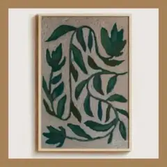 P513アートポスター ミッドセンチュリー インテリア モダン 花 植物