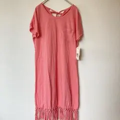 【新品】ビラボン　フリンジ半袖Tシャツワンピースのサムネイル