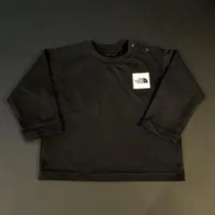 ノースフェイス ブラック 長袖カットソー ロンT 長袖Tシャツ 80cm