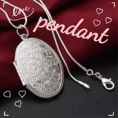 ▶シルバー925メッキ 花模様 シルバー ネックレス