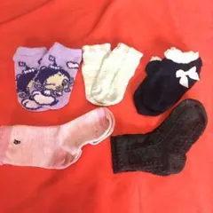 キッズ靴下セット（多様なデザイン）5足セット　まとめ売り　15〜20cm