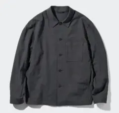 ユニクロ UNIQLO 感動シャツジャケット/ウールライク Sサイズ