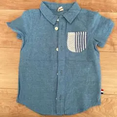 キムラタン　ラキエーベ　半袖　シャツ　90 デニム　未使用