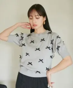 サマーニット 半袖 ニット