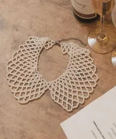 【BONLECILL noir】パールつけ襟ネックレス