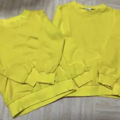 100 110 黄色　トレーナー　ハロウィン　ミニオン　コスプレのサムネイル