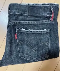 Levi's RedTab デニムパンツ ブラック ダメージ加工のサムネイル
