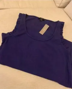 J. CREW ノースリーブ タンクトップ 紫紺色のサムネイル