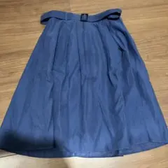 NATURAL BEAUTY BASIC フレアスカート Mサイズ 青