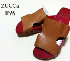 ZUCCa　サンダル　木製　ズッカ　本革　靴　レディース　下駄　新品　完売のサムネイル