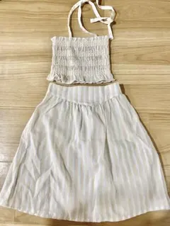 Anne Shirley アイボリー ストライプ セットアップ S