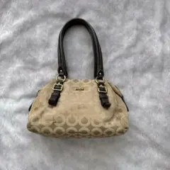 OLD coach mini Boston bag beige y2k 00s