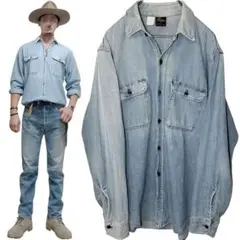 Prentiss プレンティス ヴィンテージ デニム 長袖 シャツ USED M