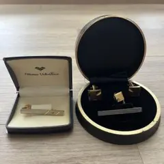 アンティーク　カフス・タイタックピン・ネクタイピンセット
