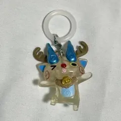 希少 妖怪ウォッチ めじるしアクセサリー コマさん 妖怪クリアマスコット レア