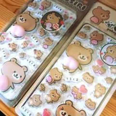 りるくま　ぷにぷにおしりのぷくぷくキャンディシール　2シートセット