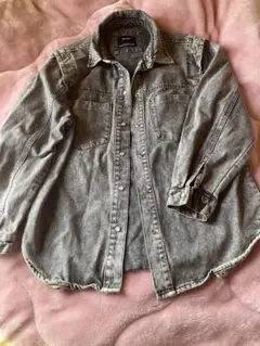 Bershka グレー デニムジャケット M-L