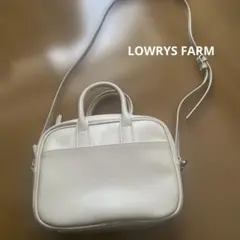 美品★LOWRYS FARMショルダーバッグ★アイボリーのサムネイル