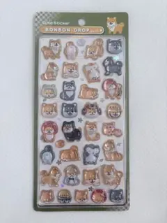 BONBON DROP 和柄　ボンボンドロップシール　柴犬