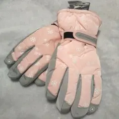 新品 スマホ対応 スノーグローブ スキーグローブ 手袋 防水 防風 ピンク