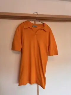 美品　Jhon Smedley ジョンスメドレー　スッキッパー　S 綿　オレンジのサムネイル