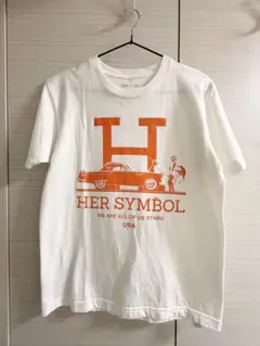 【週末お値下げ/Ｓ】￼H HER SYMBOL Tシャツ ホワイト