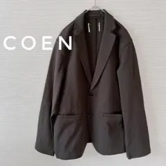 coen コーエン テーラードジャケット ストレッチ ウォッシャブル グレー