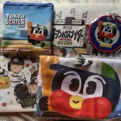 東京ヤクルトスワローズ つば九郎 ポーチ 2個セット - メルカリ