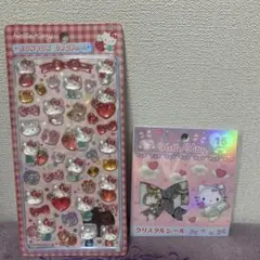 サンリオ ハローキティ おはじきシール クリスタルシール ボンボンドロップシール