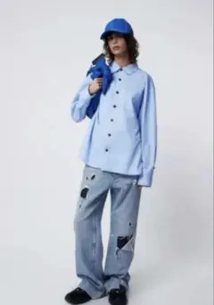 ZARA✕ADER ERRORコラボ　オーバーシャツ　M 2026年最新】zara adererror シャツの人気アイテム - メルカリ