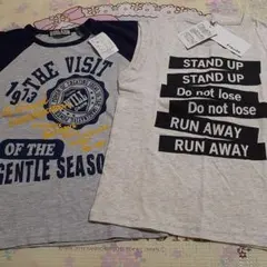 メッセージプリント Tシャツ & タンクトップ セット