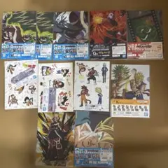 ドラゴンボール クリアファイル8枚 シール2枚おまけ6枚セット