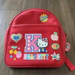 ハローキティ　レトロ　リュック　子供用　赤　通園　kitty