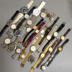 ジャンク腕時計 まとめ売り 29点 SEIKO 他 クォーツ 動作未確認 不動品のサムネイル