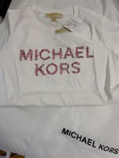 【新品】MICHAEL KORS ロゴTシャツ ホワイトのサムネイル