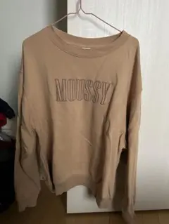 MOUSSY ベージュ トレーナー