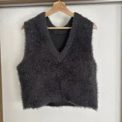 Discord 前後2wayフェザーヤーンショート丈ベスト