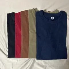 UNIQLO U クルーネックTシャツ　ビビッドカラー5色セット