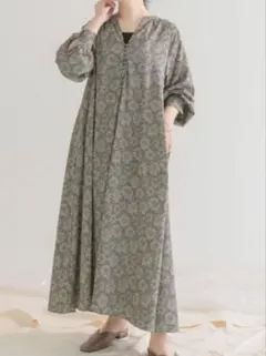 美品★ 【ITEMS URBAN RESEARCH】花柄ラグランワンピース