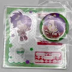 東堂シオン アクリルジオラマ＋缶バッジ　まるくじ アイカツ！×プリパラ