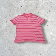 00s gap ピンク　ボーダー　ポロシャツ　y2k archiveのサムネイル