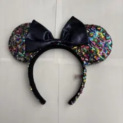 ミニーマウス風カチューシャ スパンコール