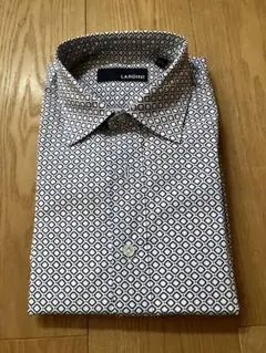 【極美品ラルディーニ 総柄 コットンシャツ 40XL イタリア製 LARDINIのサムネイル